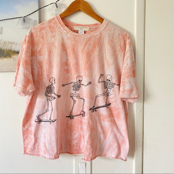 Urban Outfitters Tops - URBAN OUTFITTERS • Project Social T Tee Skateboarding Skeletons Oversized
